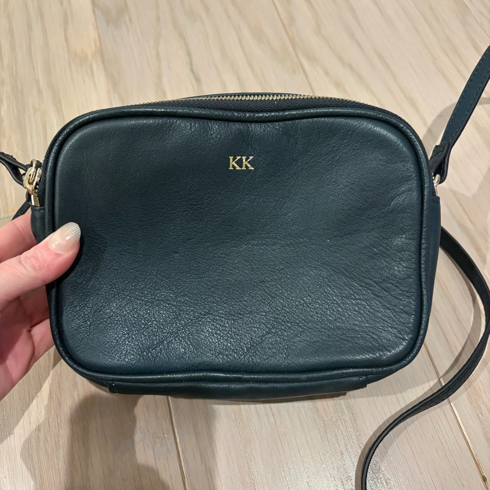 The Essential Crossbody by Mark and Graham in Navy Monogramed KK‎